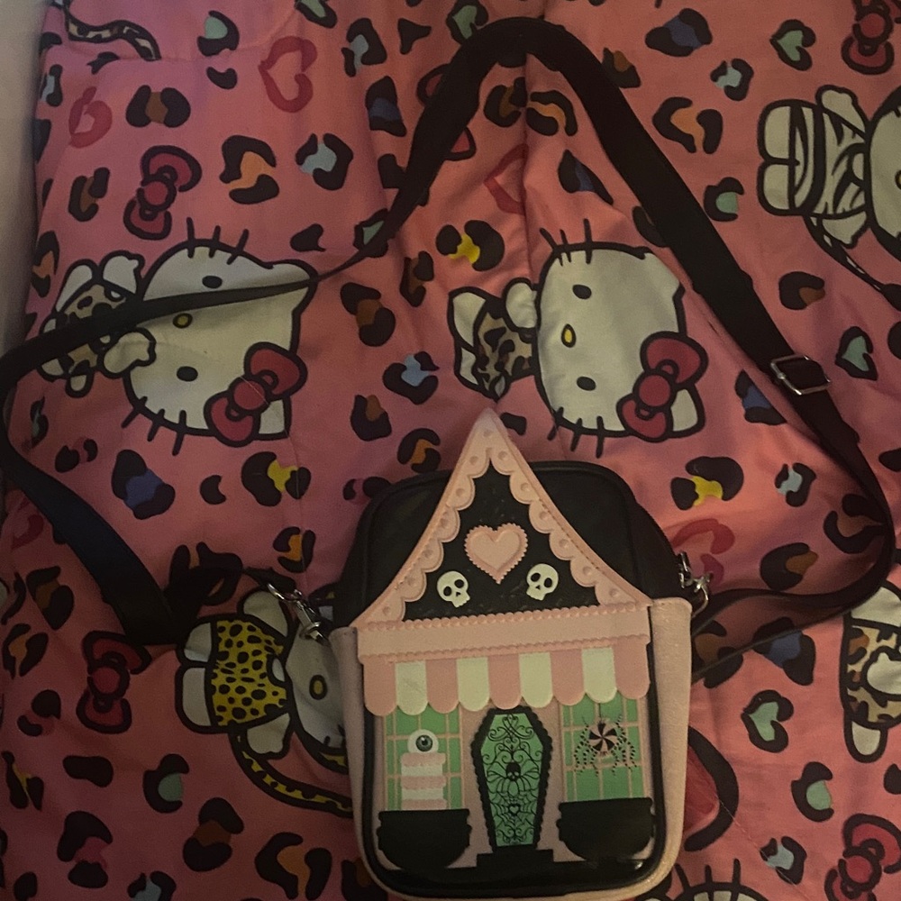 Bath & Body Works Gothic Pink and Black Shoulder Bag